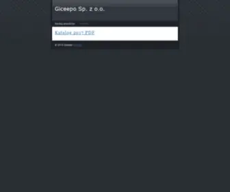 Giceepo.pl(Katalog produktów) Screenshot