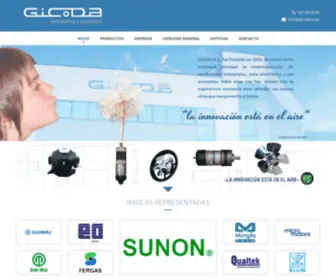 Gicoda.com(Gicoda Especialistas en ventiladores industriales y accesorios) Screenshot