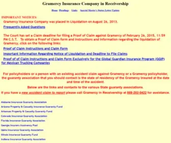 Gicreceivership.com(Gramercy Insurance Company in Receivership jQuery UI Accordion) Screenshot