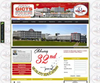 Gicts.org(Gwalior Institute For Computer Technology & Science) Screenshot