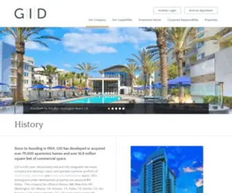 Gid.com(GID- Real Estate Investments since 1960- Multifamily - Mixed Use) Screenshot