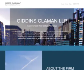 Giddinsclaman.com(Law Firm) Screenshot