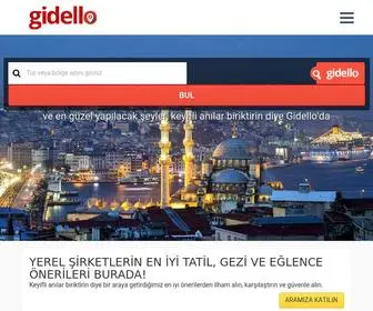 Gidello.com(Turlar, Oteller, Ulaşım, Mavi Tur ve Kiralıklar için fırsatlar) Screenshot