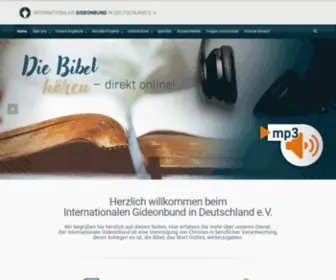 Gideons.de(Die Gideons in Deutschland) Screenshot