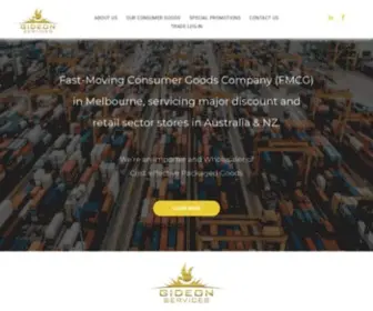 Gideonservices.com.au(Fast Moving Consumer Goods (FMCG) Melbourne) Screenshot