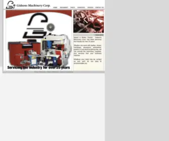 Gideonsmachine.com(Gideon's Machinery Corp) Screenshot