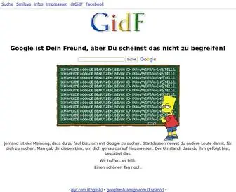 Gidf.de(Google ist dein Freund) Screenshot