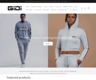 Gidicasual.com(Online shopping for quality casual clothing & more) Screenshot