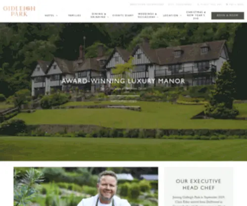 Gidleigh.co.uk(Luxury Country House Hotel & Restaurant on Dartmoor) Screenshot