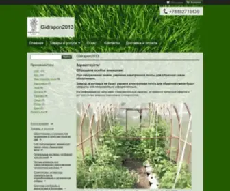 Gidrapon2013.ru(Информация о компании) Screenshot