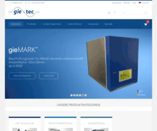 Gie-Tec.de(Gie-Tec GmbH) Screenshot