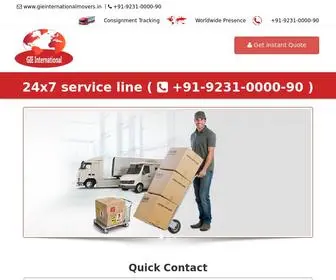 Gieinternationalmovers.in(GIE international packers & movers) Screenshot