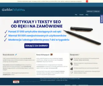Gieldatekstow.pl(Giełda Tekstów) Screenshot