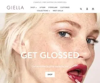 Giella.com(Giella Custom Cosmetics and Custom Makeup) Screenshot