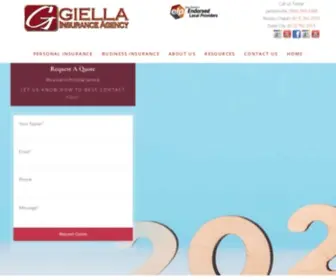 Giellainsurance.com(Affordable Insurance Commercial & Personal) Screenshot