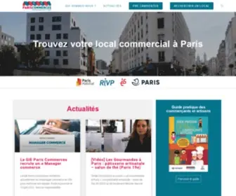 Giepariscommerces.fr(GIE Paris Commerces) Screenshot