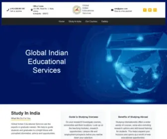 Giesc.com(Global Indian Educational Services) Screenshot