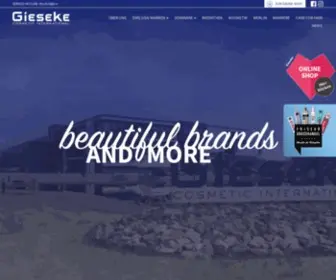 Gieseke.com(Gieseke cosmetic GmbH Beautiful brands and more) Screenshot