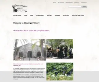 Giessingerwinery.com(Giessinger Winery) Screenshot