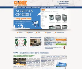 Gifar.com(Cucine per ristorante e attrezzature per la ristorazione Gifar) Screenshot