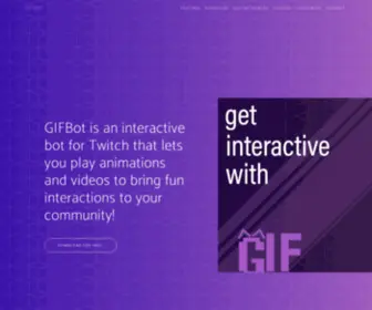 Gifbot.io(Interactive Twitch Bot) Screenshot