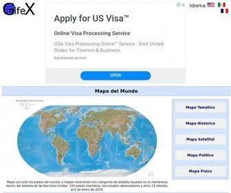 Gifex.com(Mapas y Mapa del Mundo) Screenshot