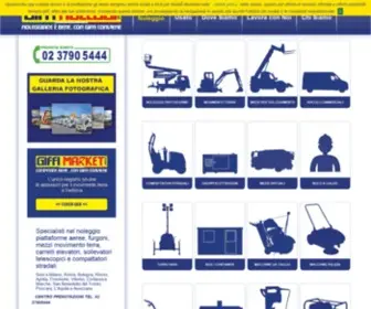 Giffinoleggi.com(Noleggio furgoni piattaforme aeree escavatori Roma Pescara Avezzano) Screenshot