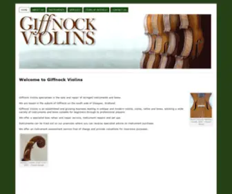 Giffnockviolins.co.uk(Welcome page) Screenshot