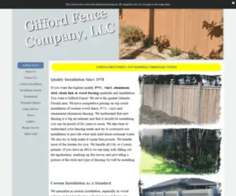 Giffordfenceorlando.com(Orlando Fence Contractor) Screenshot