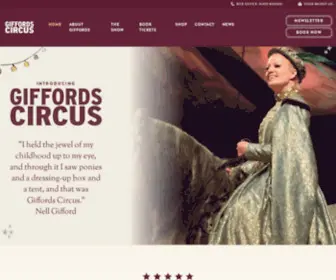 Giffordscircus.com(Giffords Circus) Screenshot