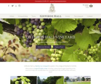 Giffordshall.co.uk(Giffords Hall Vineyard) Screenshot