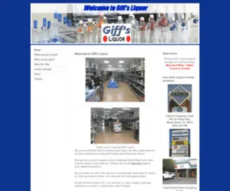 Giffsliquor.com(Giff's Liquor) Screenshot