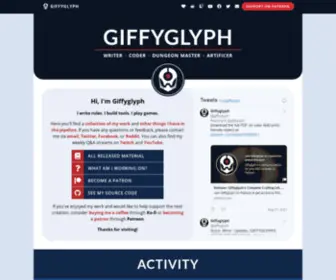 Giffyglyph.com(Giffyglyph's Portfolio) Screenshot