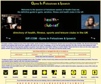 Gifi.com(Gyms In Felixstowe & Ipswich) Screenshot