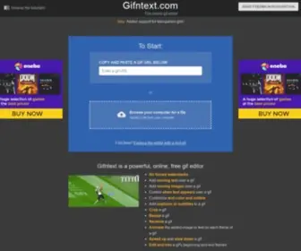 Gifntext.com(Add animated text and images to a gif) Screenshot