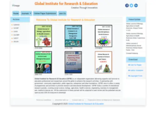 Gifre.org(Global Institute for Research & Education (GIFRE)) Screenshot