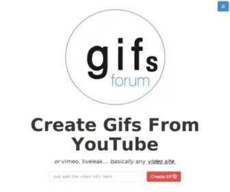 Gifsforum.com(Create gifs from youtube) Screenshot