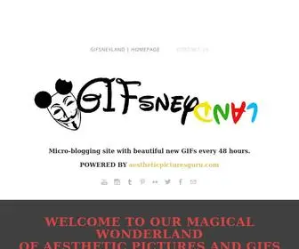 Gifsneyland.com(A magical wonderland of GIFs) Screenshot