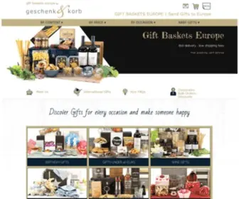 Gift-Baskets-Europe.com(GIFT BASKETS EUROPE) Screenshot