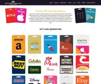 Gift-Cardgenerator.com(Gift Card Generator) Screenshot