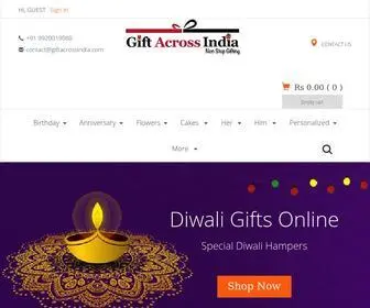 Giftacrossindia.com(#1 Online Gift Delivery) Screenshot