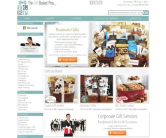 Giftbasketpros.com(Corporate Gift Baskets by The Gift Basket Pros) Screenshot