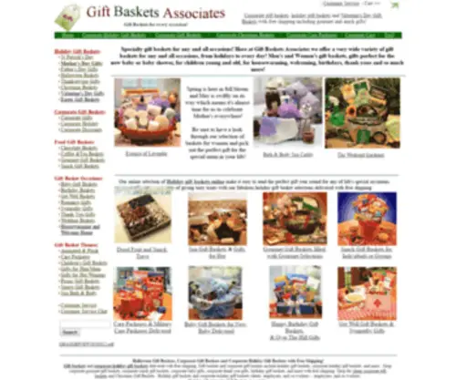 Giftbasketsassociates.com(Gift Baskets) Screenshot