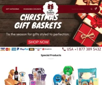 Giftbasketsmexico.com(Gift baskets to Mexico) Screenshot