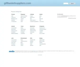 Giftbasketsuppliers.com(Wholesale Gift Basket Supplies) Screenshot