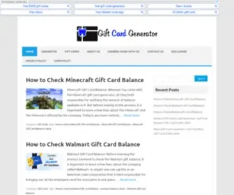 Giftcardgenerator.co(giftcardgenerator) Screenshot