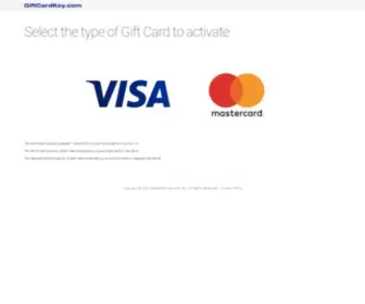 Giftcardkey.com(Activate Gift Card) Screenshot