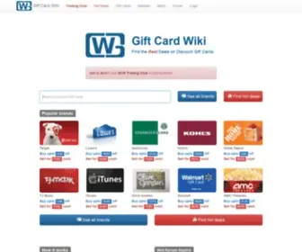 Giftcardwiki.com(Gift Card Wiki) Screenshot