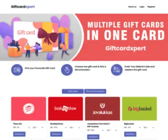 GiftcardXpert.com(Gift Card Xpert Home) Screenshot