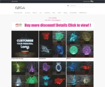 Giftcats.com(Personalized Gift The Best Custom Photo 3D Lamp Store) Screenshot